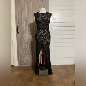 Black Lace overlay dress